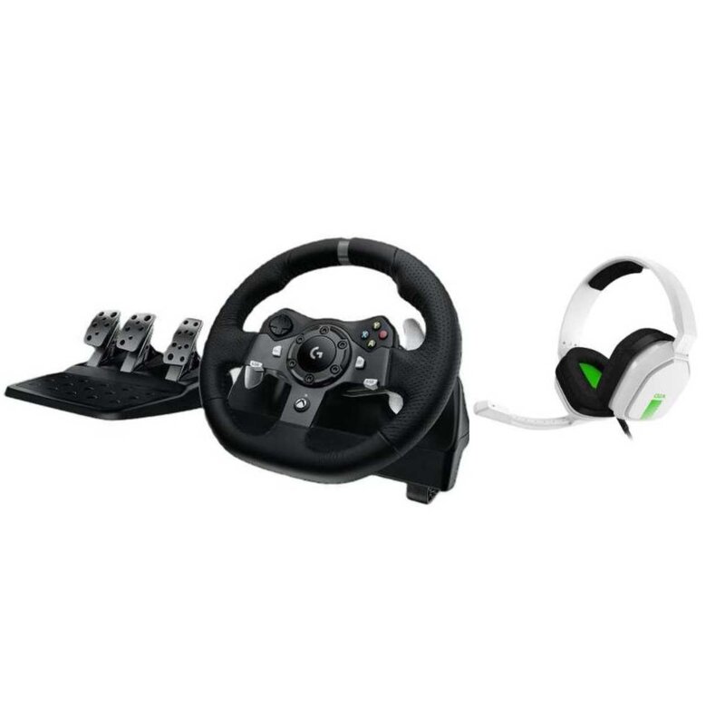 Kierownica LOGITECH G920 (PC/XBOX ONE) Czarny + Słuchawki LOGITECH Astro A10 Biały