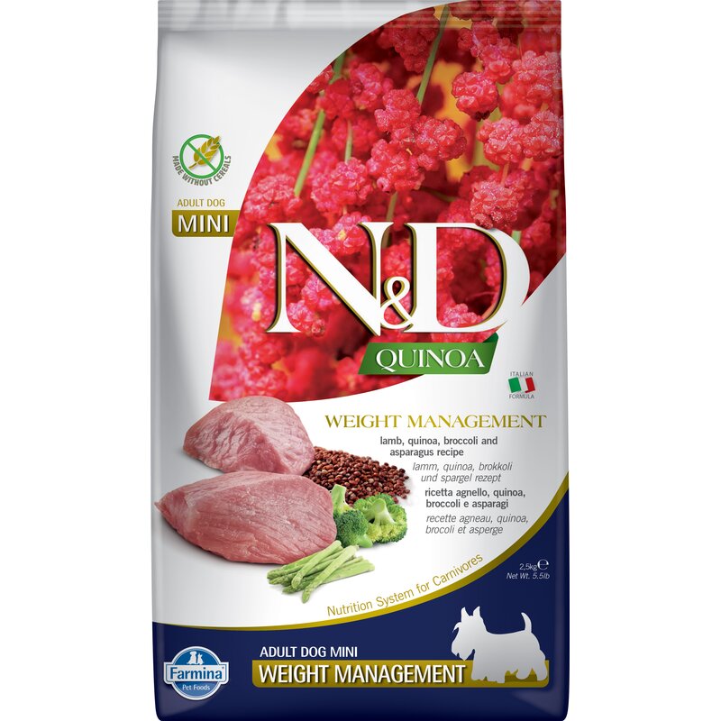 Karma dla psa FARMINA N&D Quinoa Dog Weight Management Adult Mini Jagnięcina 2.5 kg