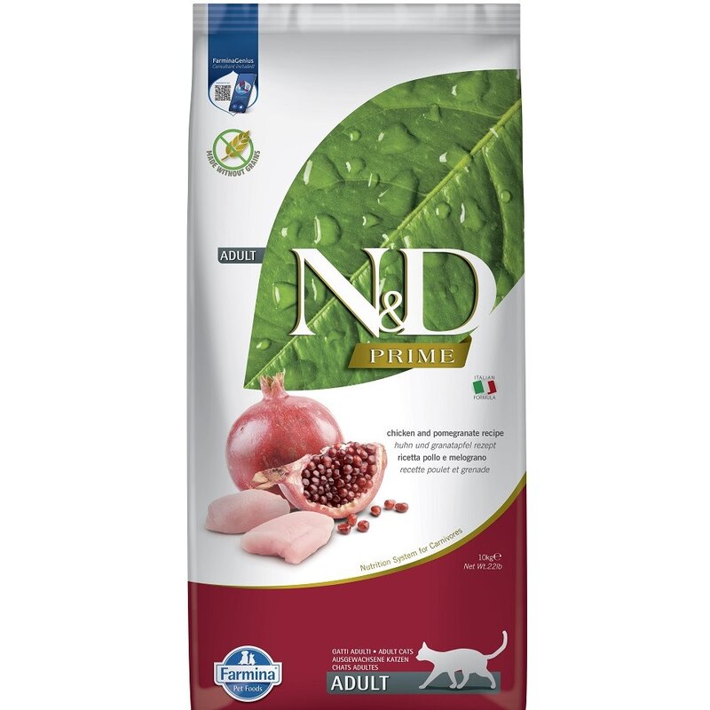 Karma dla kota FARMINA N&D Prime Cat Chicken & Pomegranate Adult 10 kg