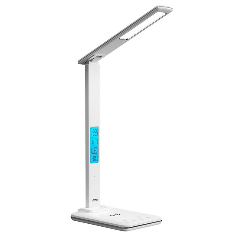 Media-Tech Lampa biurkowa LED z ładowarką indukcyjną LEDITOU MT222 (Biała)