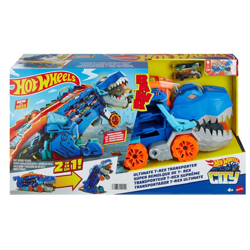 Samochód Hot Wheels T-Rex Mega Transporter HNG50