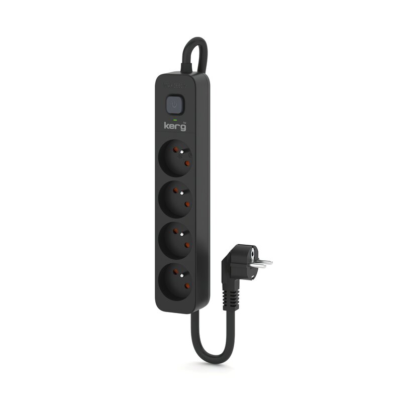 Listwa przeciwprzepięciowa KERG M02513 (1.5 m) Czarny