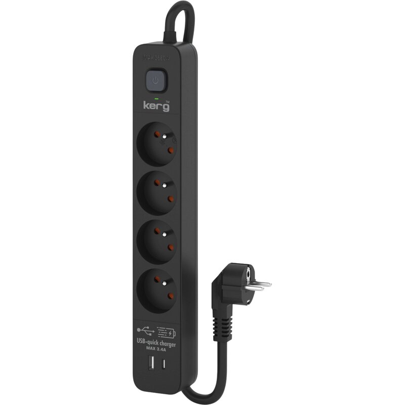 Listwa przeciwprzepięciowa KERG M02522 (1.5 m)