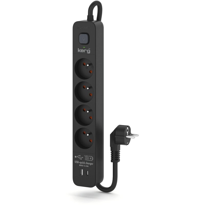 Listwa KERG M02524 (5 m) Czarny