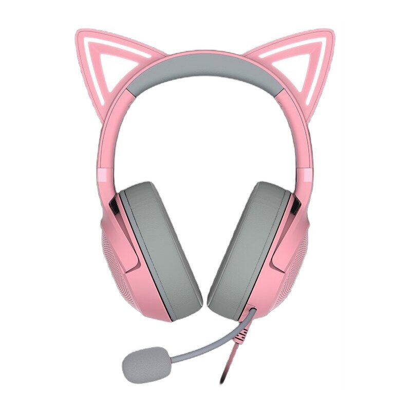 Słuchawki RAZER Kraken Kitty V2 Nauszne, Dźwięk przestrzenny Różowy