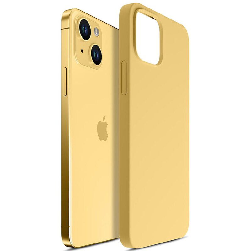 3mk Hardy Silicone MagCase do iPhone 15 Plus Yellow
