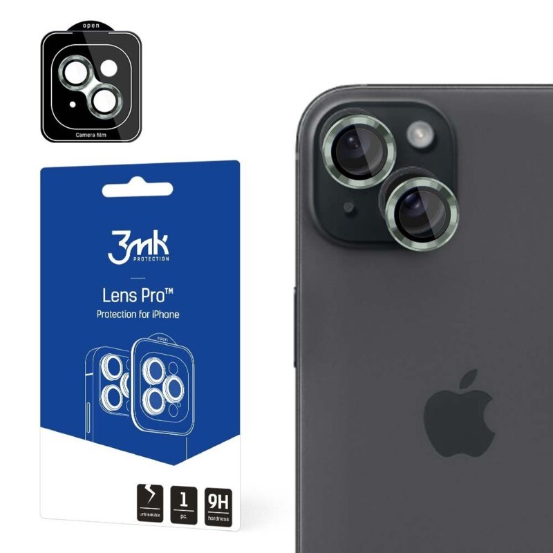 3mk Lens Protection Pro do iPhone 15 Plus Zielony