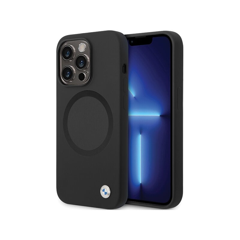 Etui BMW Signature Liquid Silicone do Apple iPhone 14 Pro Max Czarny