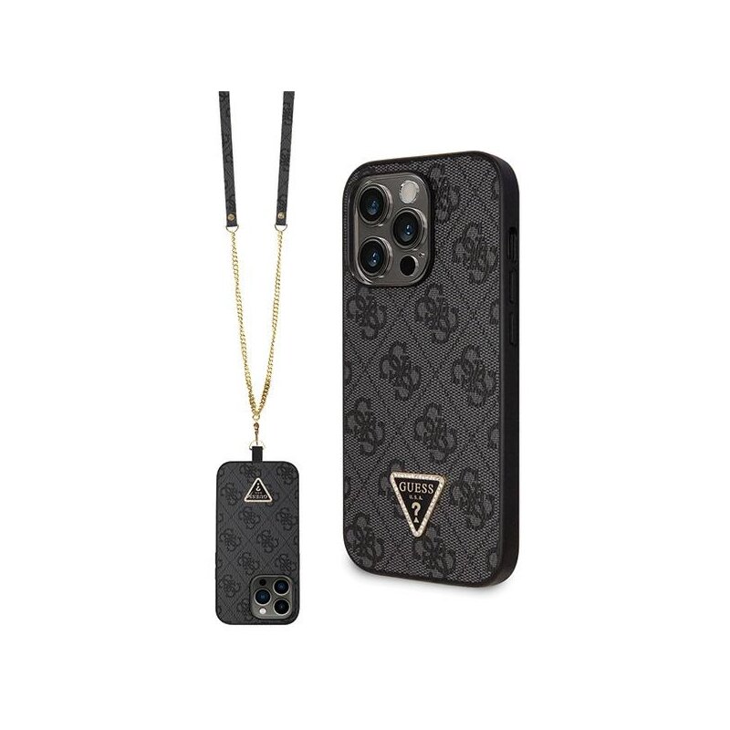 Etui GUESS Crossbody 4G Metal Logo do Apple iPhone 14 Pro Czarny
