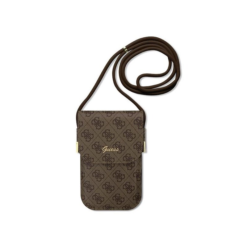 Etui GUESS 4G Metal Script Logo Brązowy