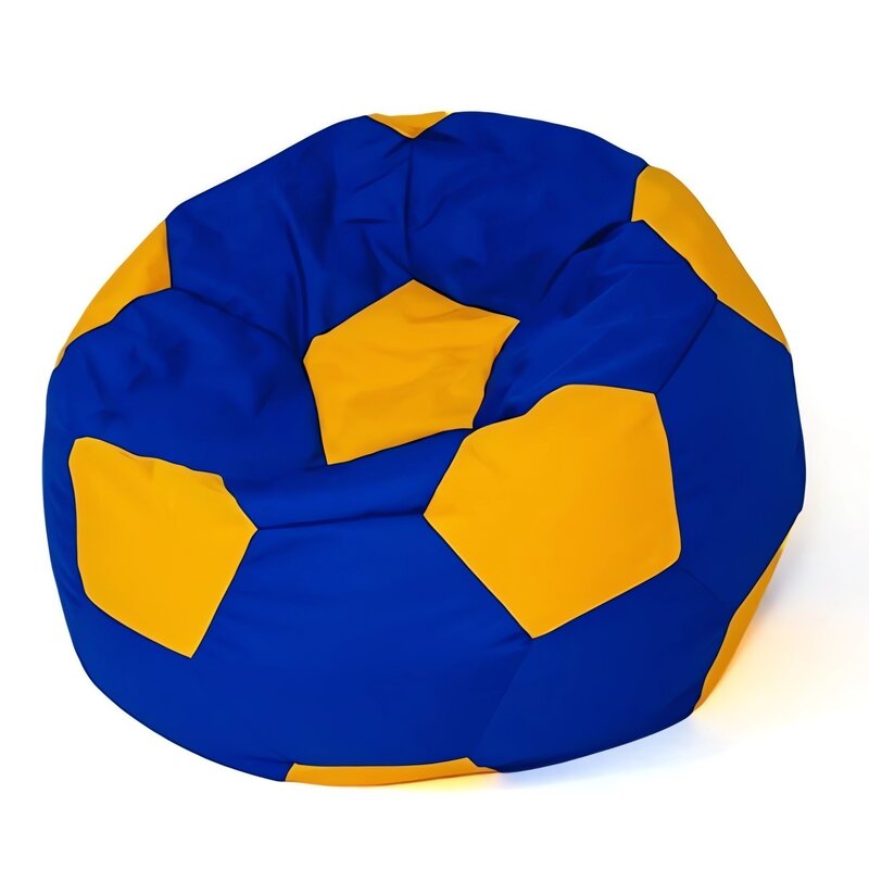 Pufa worek GO GIFT Piłka 12 L Chabrowo-żółty 80 cm