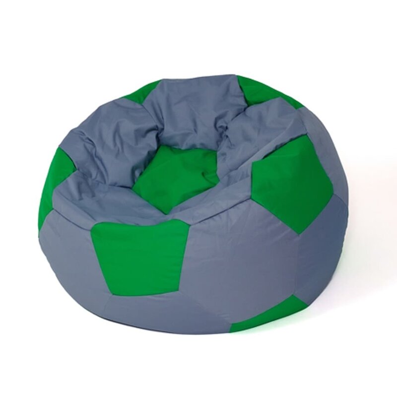 Pufa worek GO GIFT Piłka 5 XXL Szaro-zielony 140 cm