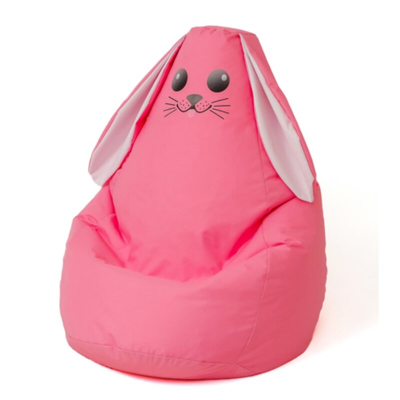 Pufa worek GO GIFT Królik L Różowy 105 x 80 cm