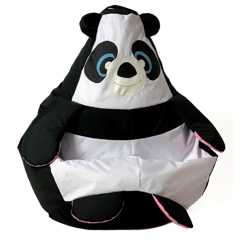 Pufa worek GO GIFT Panda XL Czarno-biały 130 x 90 cm