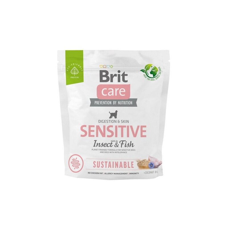 Karma dla psa BRIT Care Sustainable Sensitive Owady i ryba 1 kg
