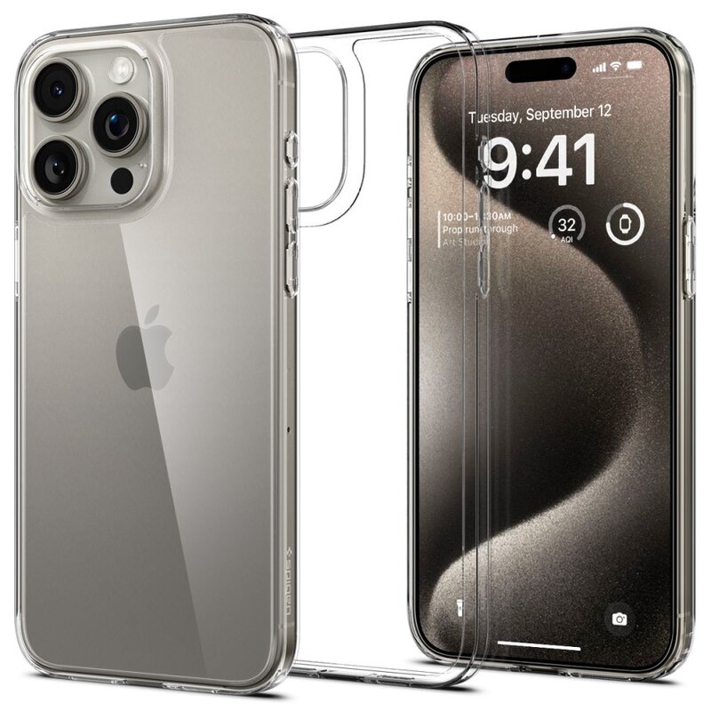 Etui SPIGEN AirSkin Hybrid do Apple iPhone 15 Pro Max Przezroczysty