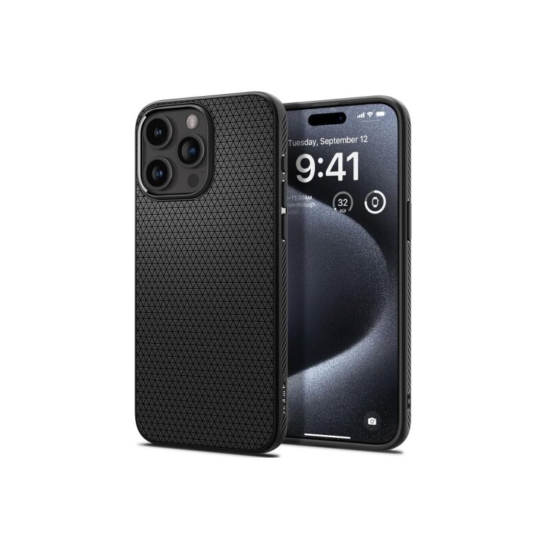 Spigen Liquid Air do iPhone 15 Pro Czarny