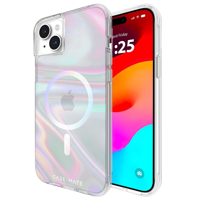 Etui CASE-MATE Soap Bubble MagSafe do Apple iPhone 15 Plus Wielokolorowy