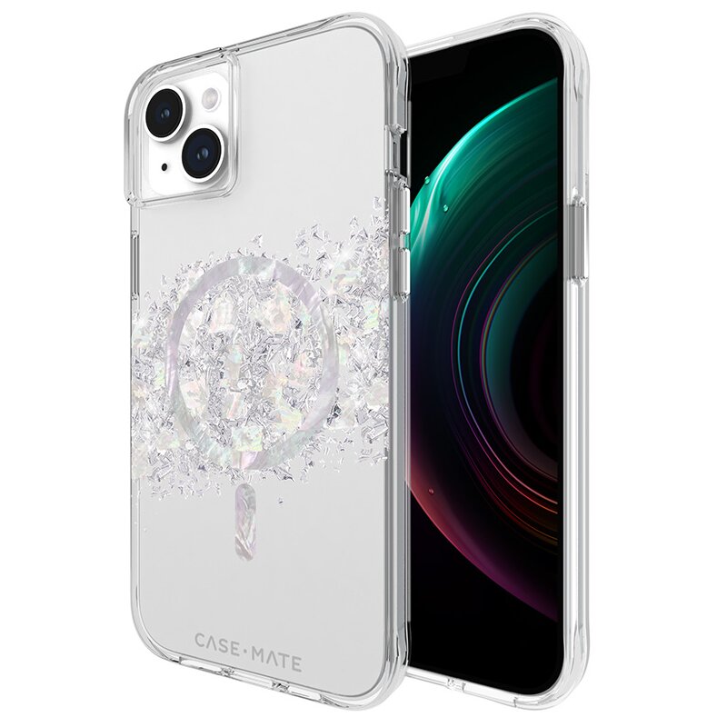 Etui CASE-MATE Karat MagSafe do Apple iPhone 15 Plus Srebrny