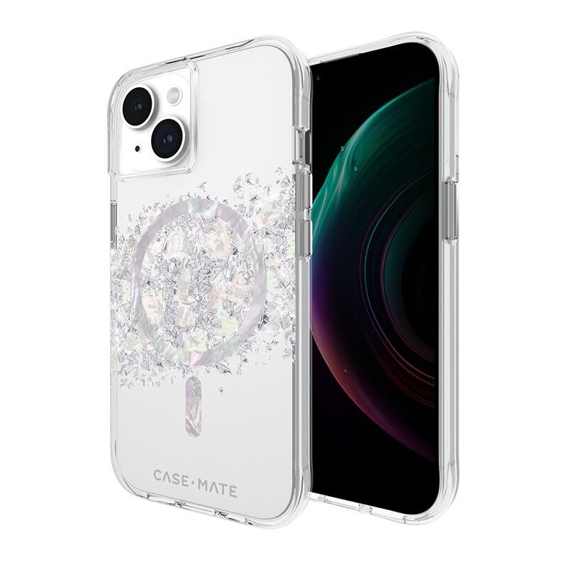 Etui CASE-MATE Karat MagSafe do Apple iPhone 13/14/15 Przezroczysto-szary