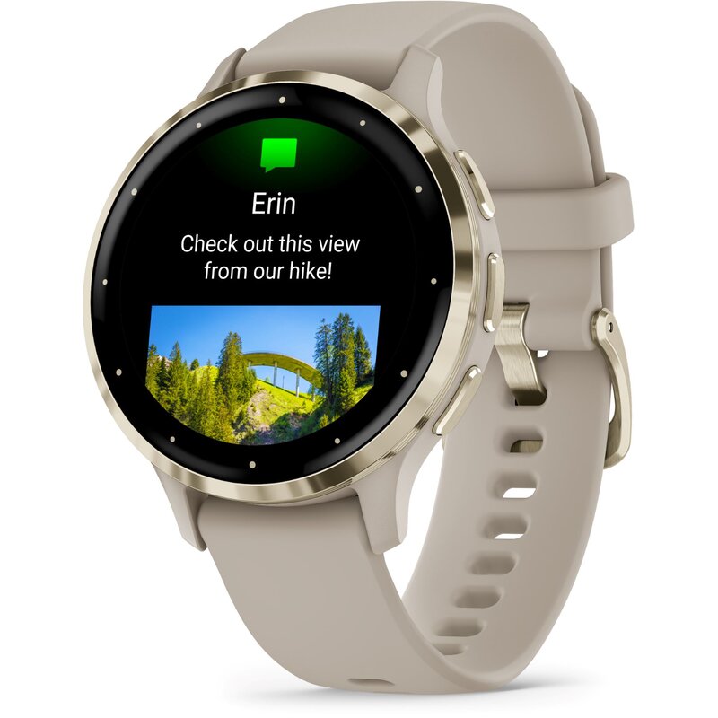 Zegarek sportowy GARMIN Venu 3s 41mm Szaro-złoty