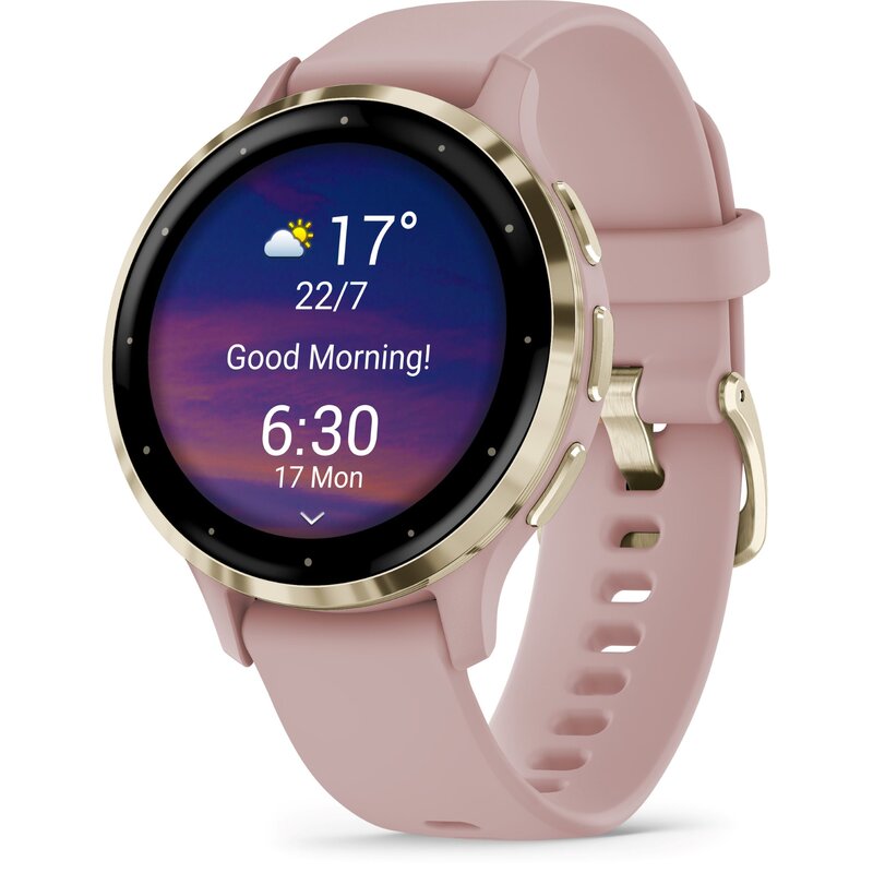 Smartwatch GARMIN Venu 3S 41mm Różowo-złoty 010-02785-03