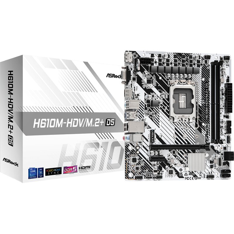 Płyta główna ASROCK H610M-HDV/M.2+ D5