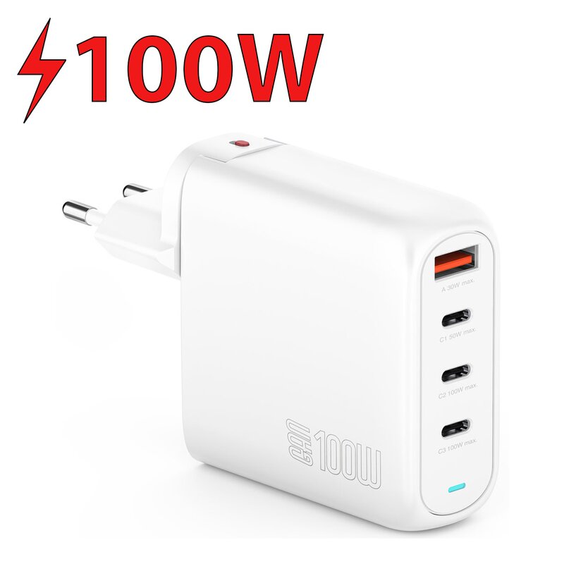Ładowarka sieciowa 4SMARTS GaN Flex Pro 100W Biały