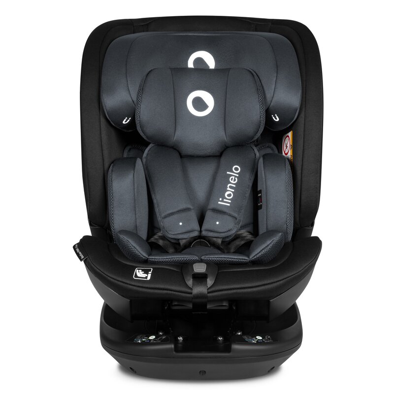 Fotelik samochodowy LIONELO Bastiaan RWF I-Size 40-150 cm (0-36 kg) Szary
