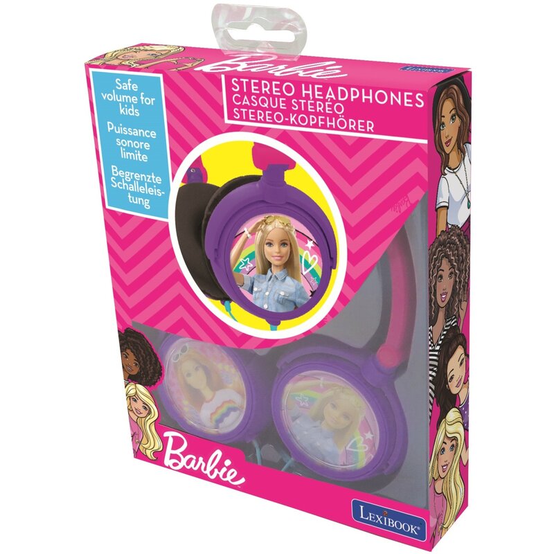 Zabawka słuchawki nauszne LEXIBOOK Barbie HP010BB