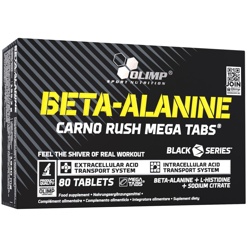 Aminokwasy Beta-alanina OLIMP Carno Rush Mega Tabs (80 tabletek)