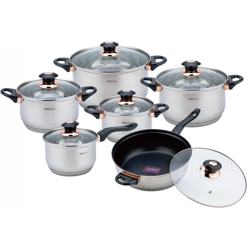 Zestaw garnków KINGHOFF KH-1767 (12 elementów)