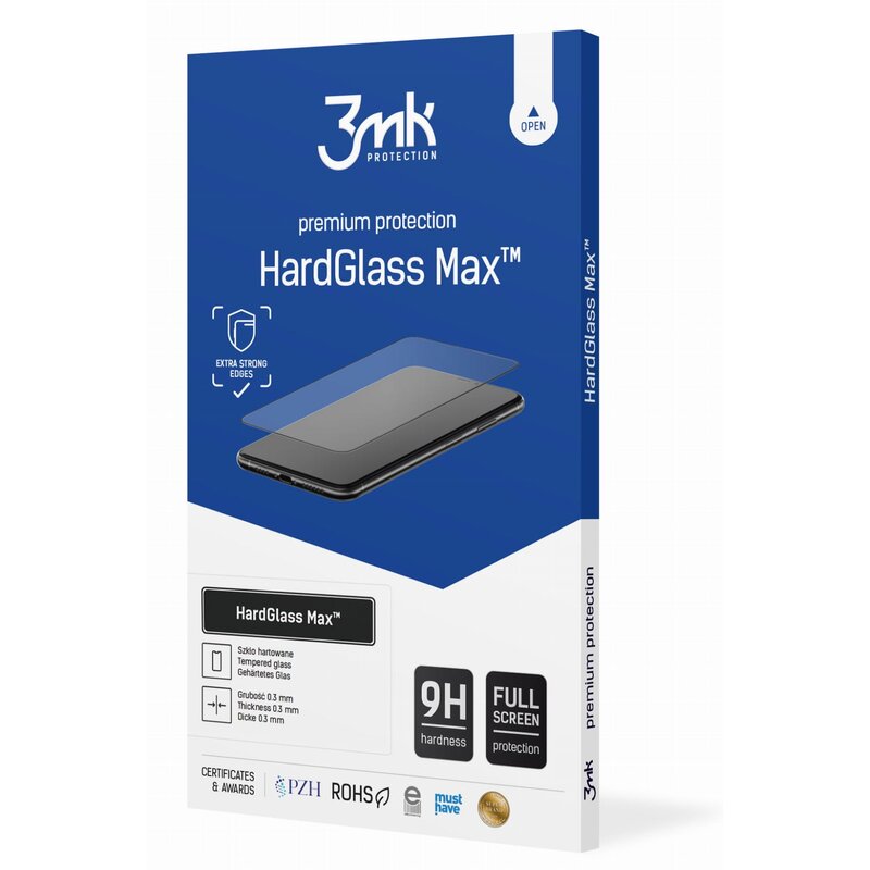 3mk HardGlass Max Black do Samsung Galaxy Z Fold 5 (Front)