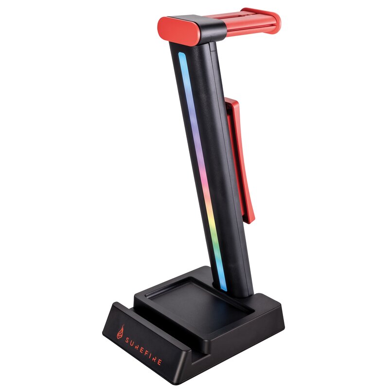 Stojak na słuchawki SUREFIRE Vinson N1 Dual Balance Gaming RGB Wysokość 280 mm