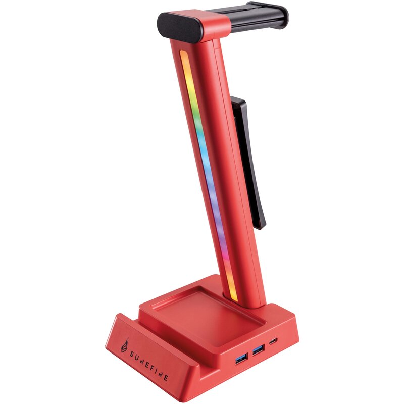 Stojak na słuchawki SUREFIRE Vinson N2 Dual Balance Gaming RGB Wbudowany HUB USB, Wysokość 280 mm