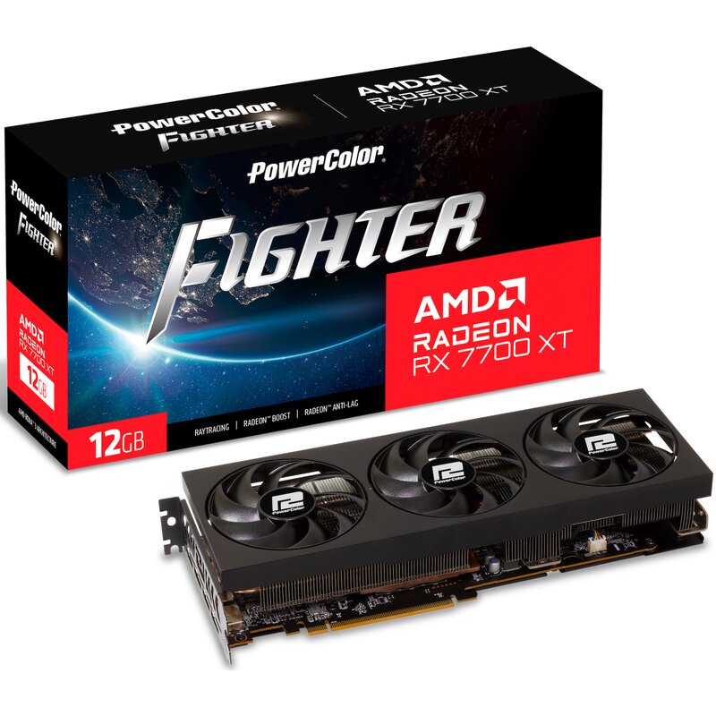 Karta graficzna POWERCOLOR Radeon RX 7700 XT Fighter 12GB