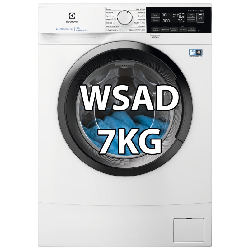Pralka ELECTROLUX MEW6S13M27P SensiCare 600 7 kg 1200 obr SoftPlus Eco TimeManager