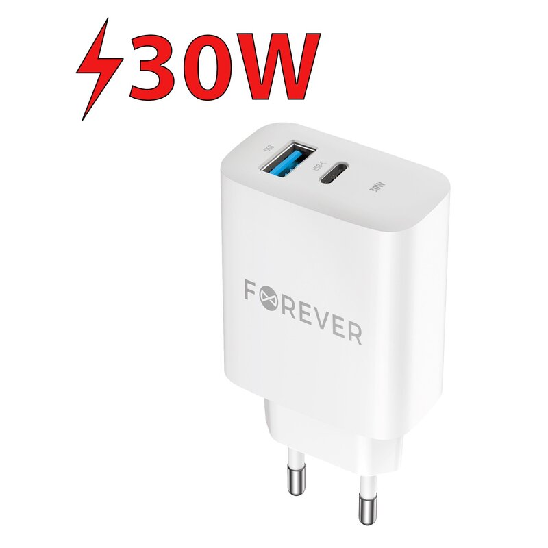 Ładowarka sieciowa FOREVER QC TC-07-30AC 30W Biały