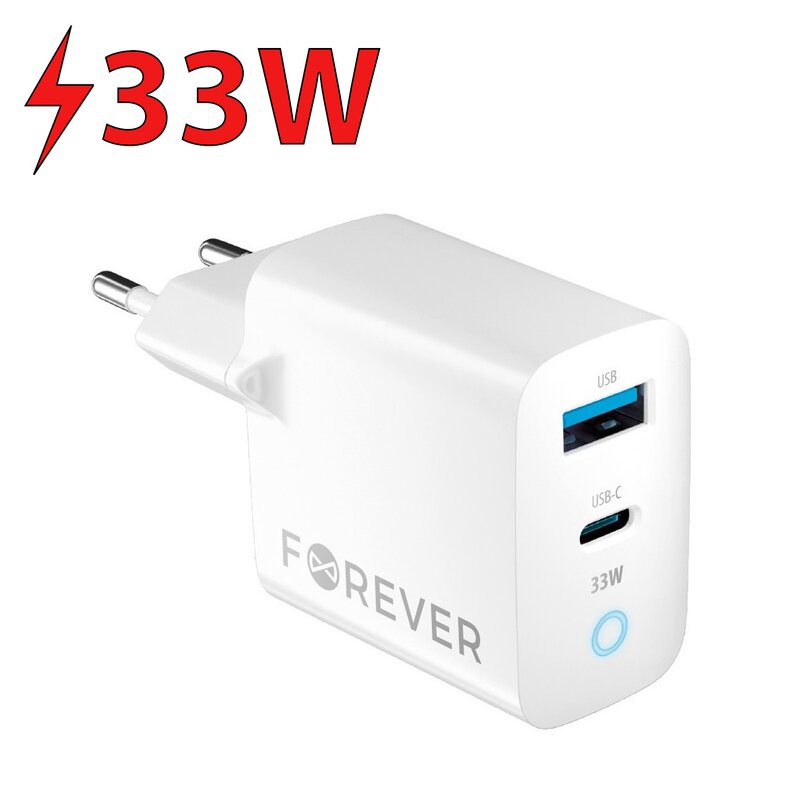 Ładowarka sieciowa FOREVER QT-06-33AC 33W Biały