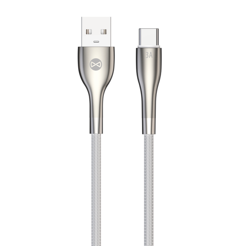 Kabel USB - USB-C FOREVER Sleek 1 m Biały