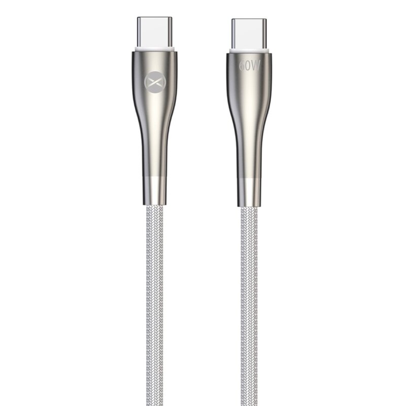 Kabel USB-C - USB-C FOREVER Sleek 60W 1 m Biały