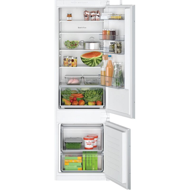 Lodówka do zabudowy Bosch KIV87NSE0 No Frost 177,2 cm VitaFresh kompresor inwerterowy biała