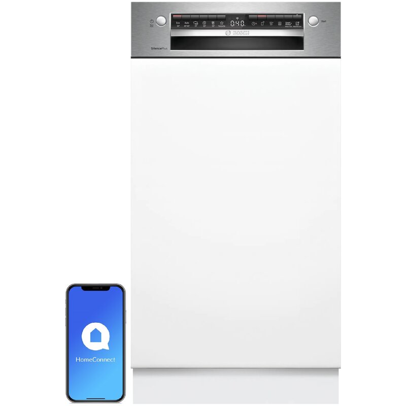Bosch Serie 4 SPI4HMS49E 44,8cm Szuflada na sztućce Zdalne sterowanie