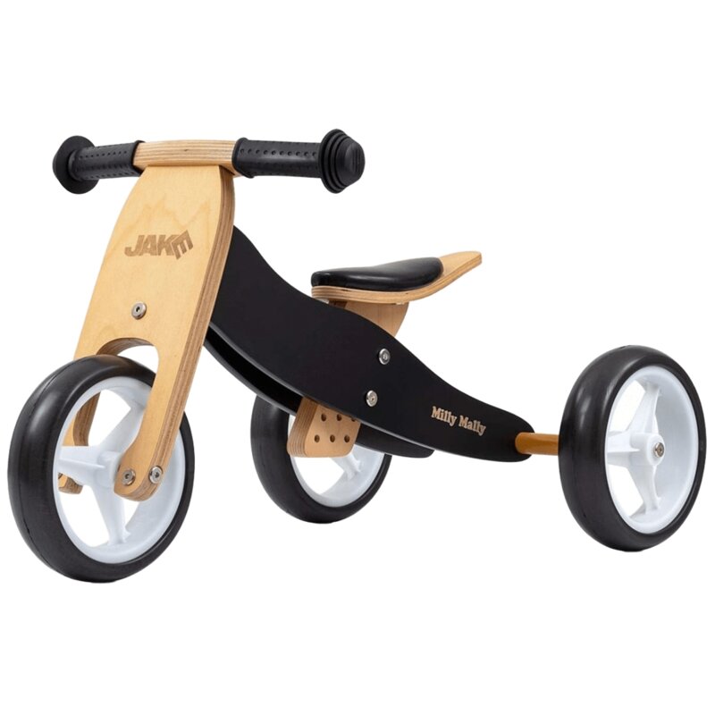 Rowerek biegowy MILLY MALLY Jake 2w1 Classic Czarny