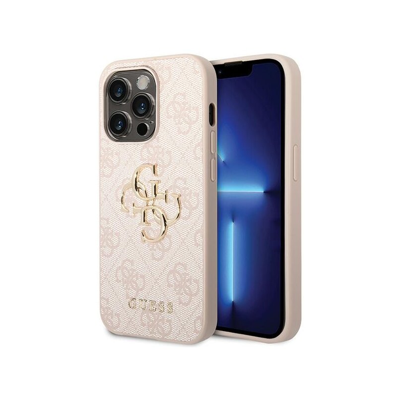 Etui GUESS 4G Big Metal Logo do Apple iPhone 15 Pro Różowy