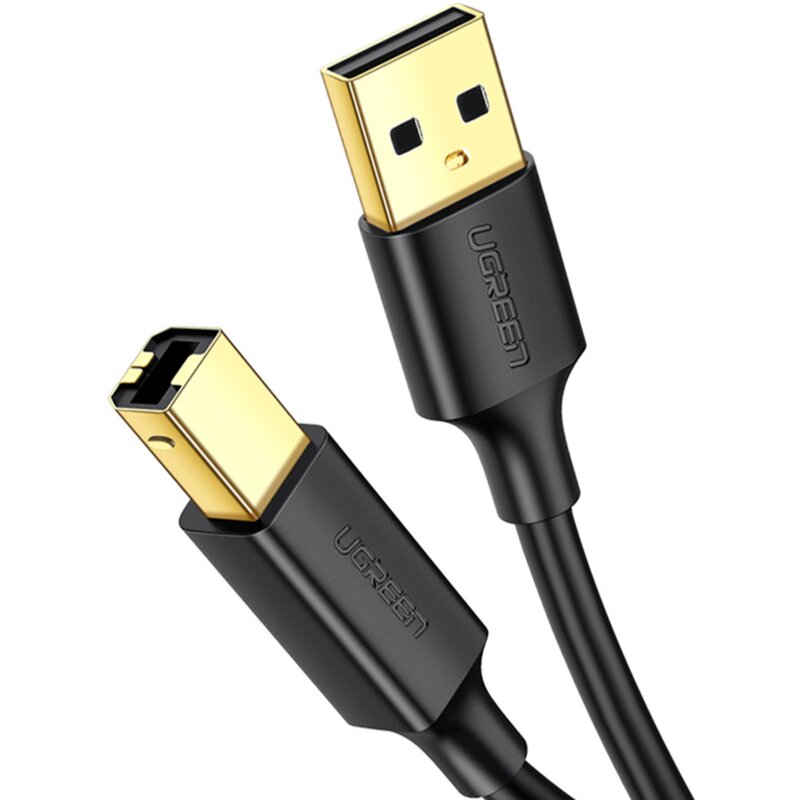 UGREEN US135 USB 2.0 A-B 1,5m Czarny