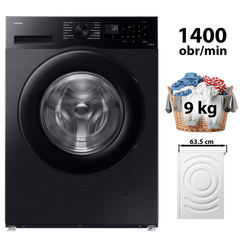 Pralka SAMSUNG Seria 5000 WW90CGC04DAB 9kg 55cm 1400obr AI Energy Mode Sterowanie smartfonem