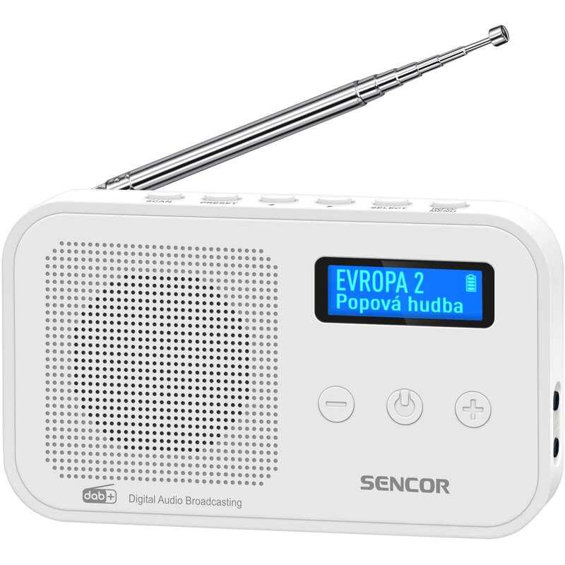 Sencor SRD 7200W Radio FM/DAB+ Biały