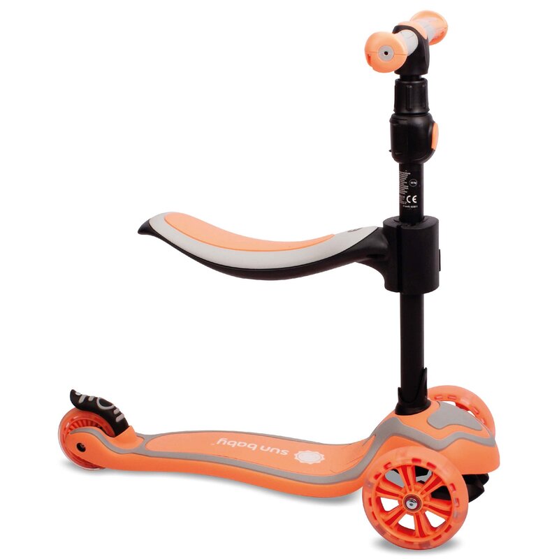 Hulajnoga dla dzieci SUN BABY Flash 3w1 Pomarańczowy