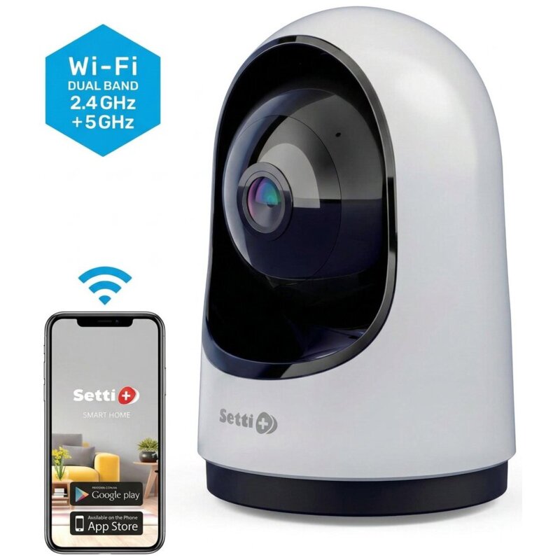 Kamera IP SETTI+ SC842 4MP 2K Smart, Wewnętrzna, Wi-Fi, Kamera obrotowa